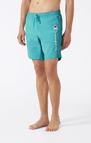 Champion Authentic Athletic Apparel Badeshorts in Blau: Vorderseite