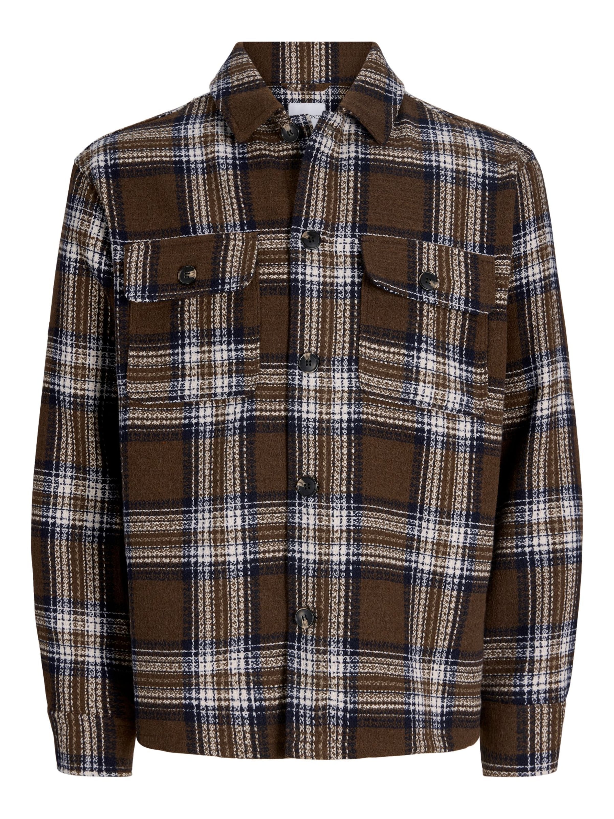 Regular fit Camicia di JACK & JONES in marrone: frontale