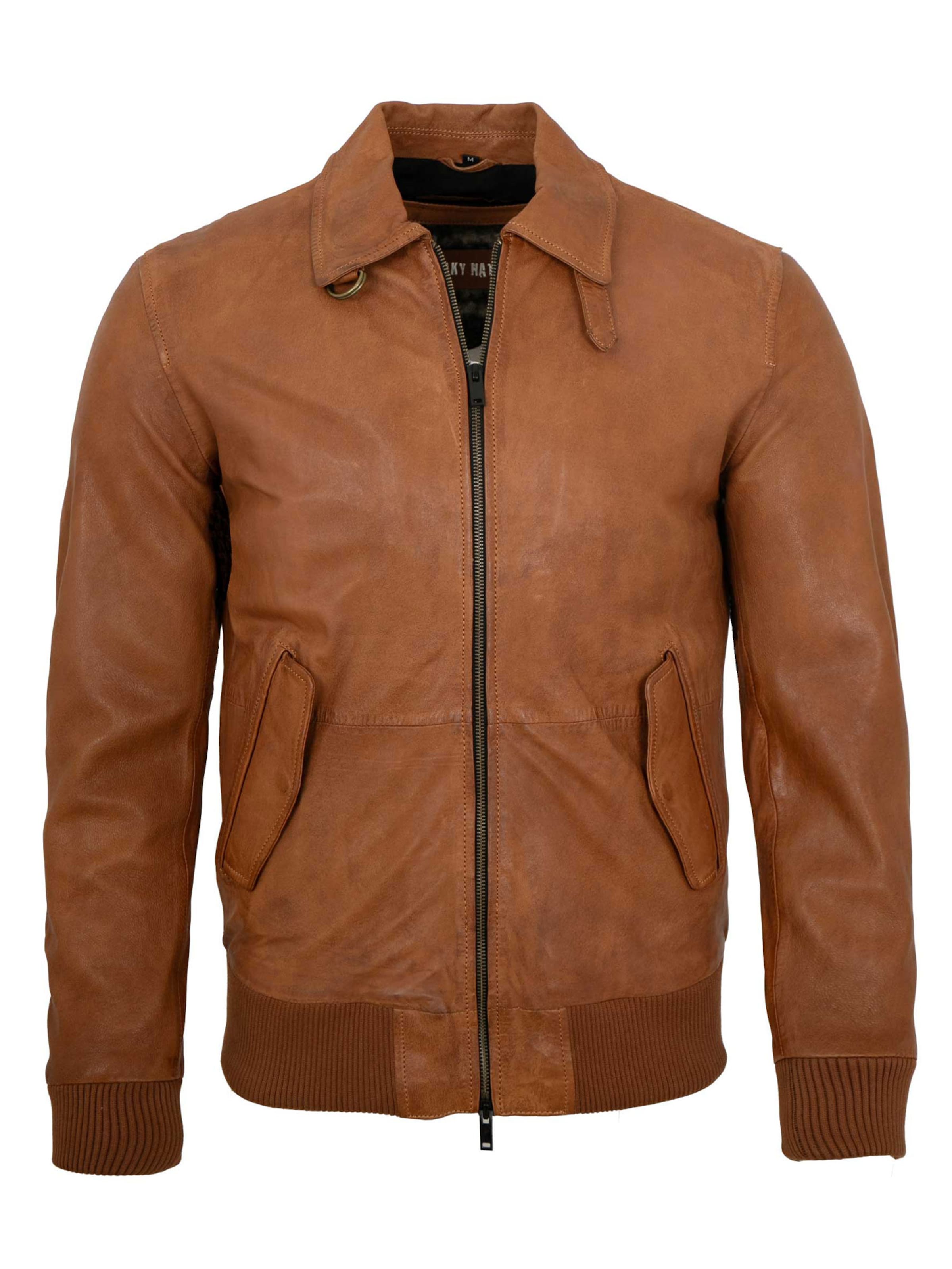 FREAKY NATION Between-Season Jacket 'Do It!' in Cognac, Item view