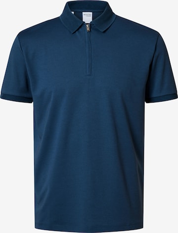 SELECTED Poloshirt 'SLHFave' in Blau: Vorderseite