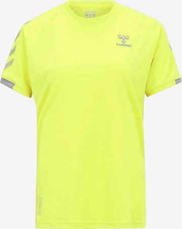 T-shirt fonctionnel Hummel en jaune : devant