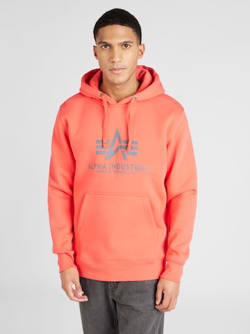 ALPHA INDUSTRIES Sweatshirt i röd: framsida