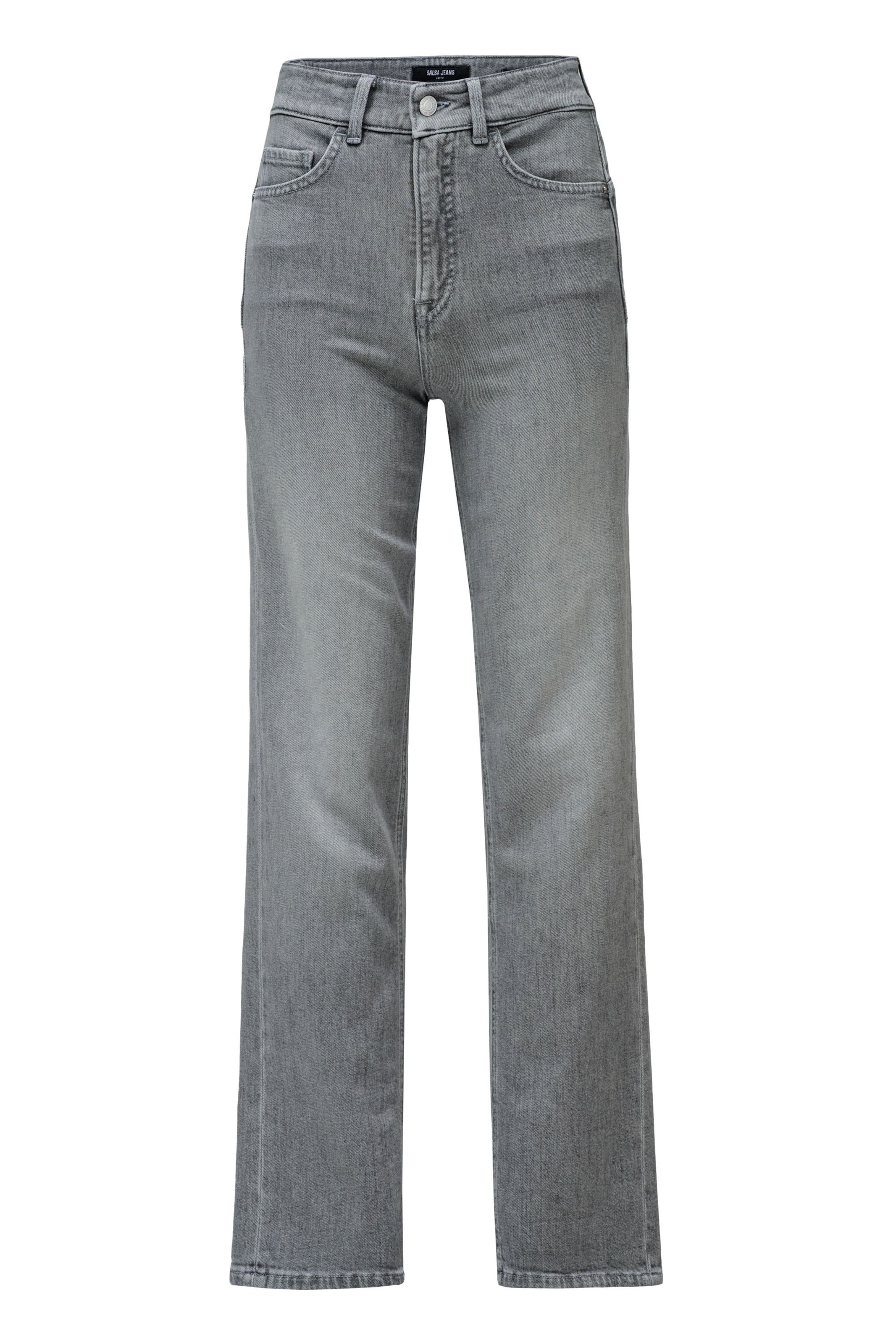Salsa Jeans Skinny Jeans 'Faith' in Grijs: voorkant