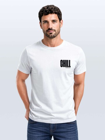 Neverless Shirt 'chill' in White: front