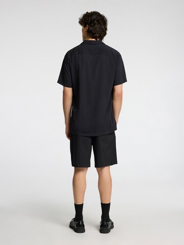 juoda SELECTED HOMME Standartinis modelis Marškiniai 'SLHAir'
