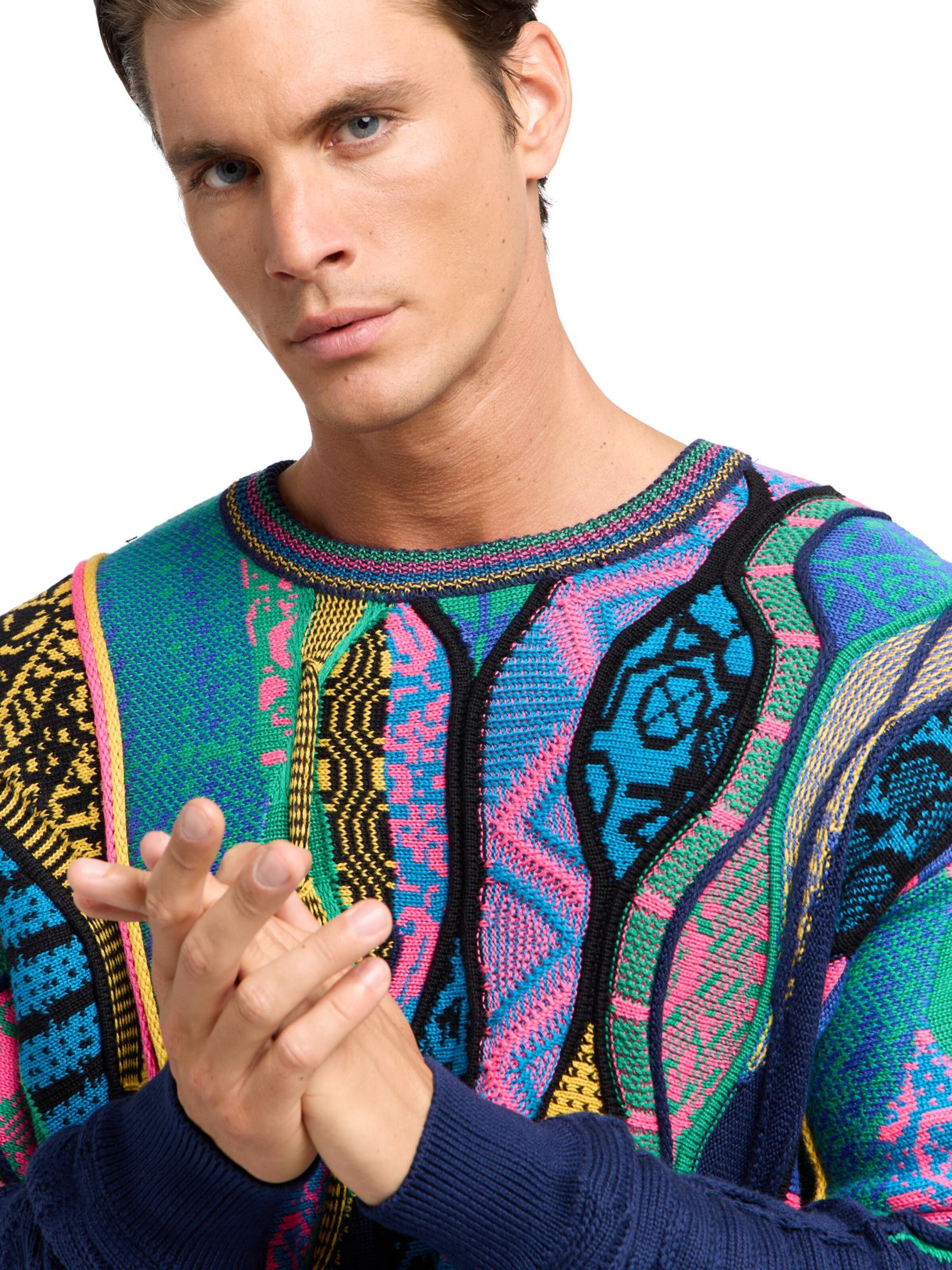 Pull-over ' di Nardo ' Carlo Colucci en bleu