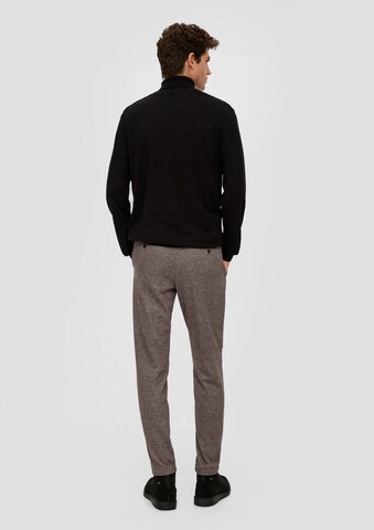 s.Oliver Slim fit Pleated Pants in Brown