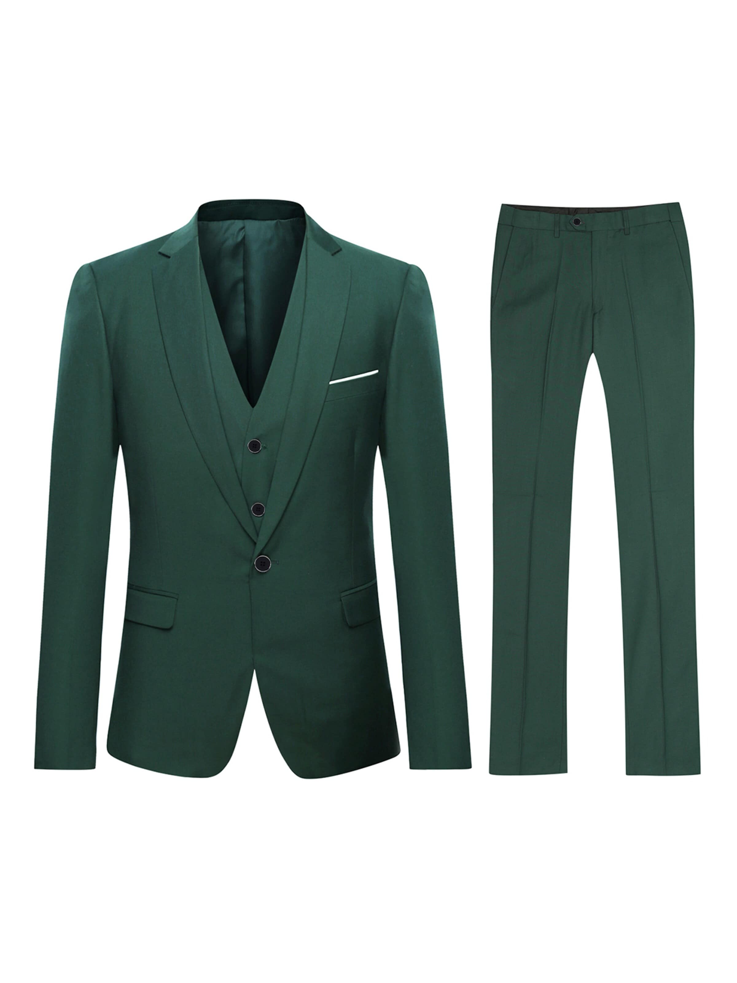 YOUTHUP Suit 'Drittel' in Green: front