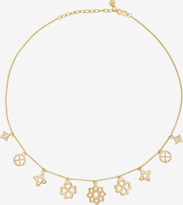 Chaîne caï en or : devant