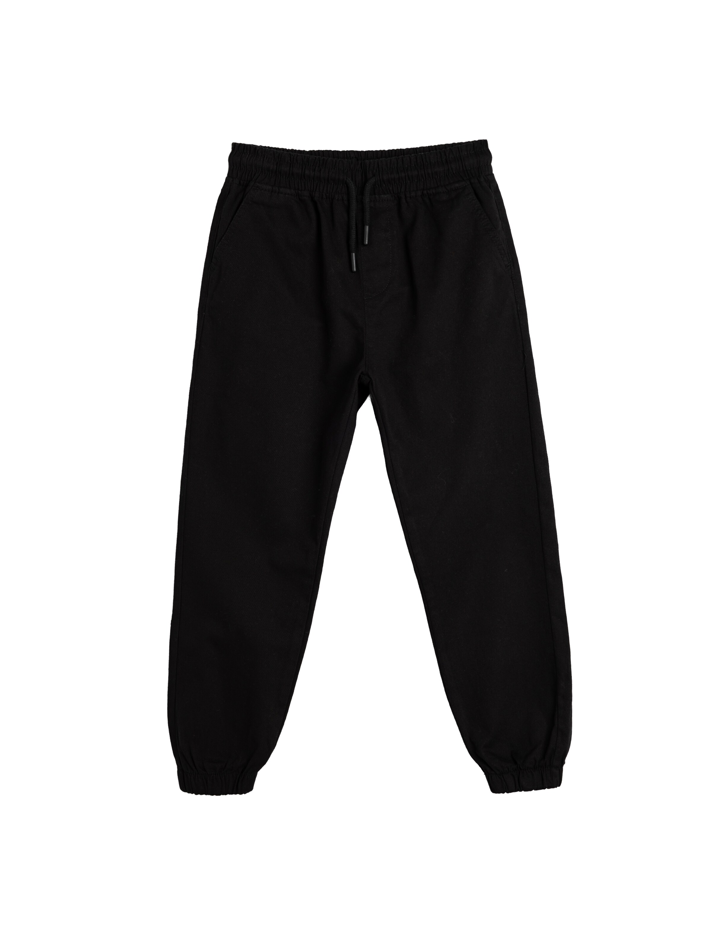 Koton Tapered Broek in Zwart: voorkant