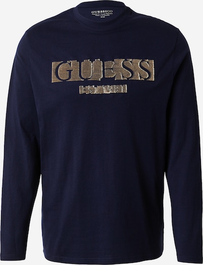GUESS Koszulka w kolorze ciemny beż / granatowym, Podgląd produktu