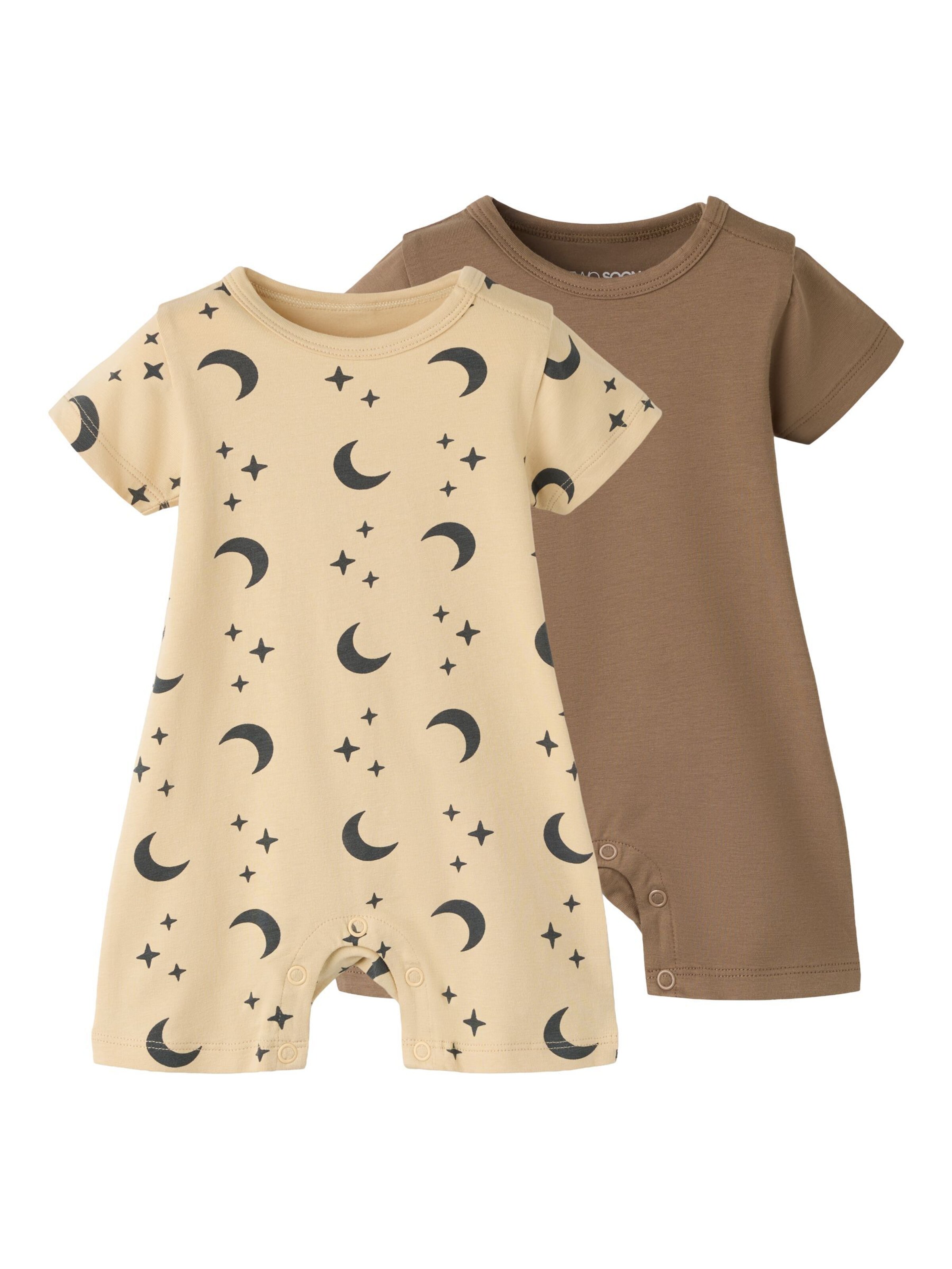 TWO SOON Schlafanzug in Braun: Vorderseite