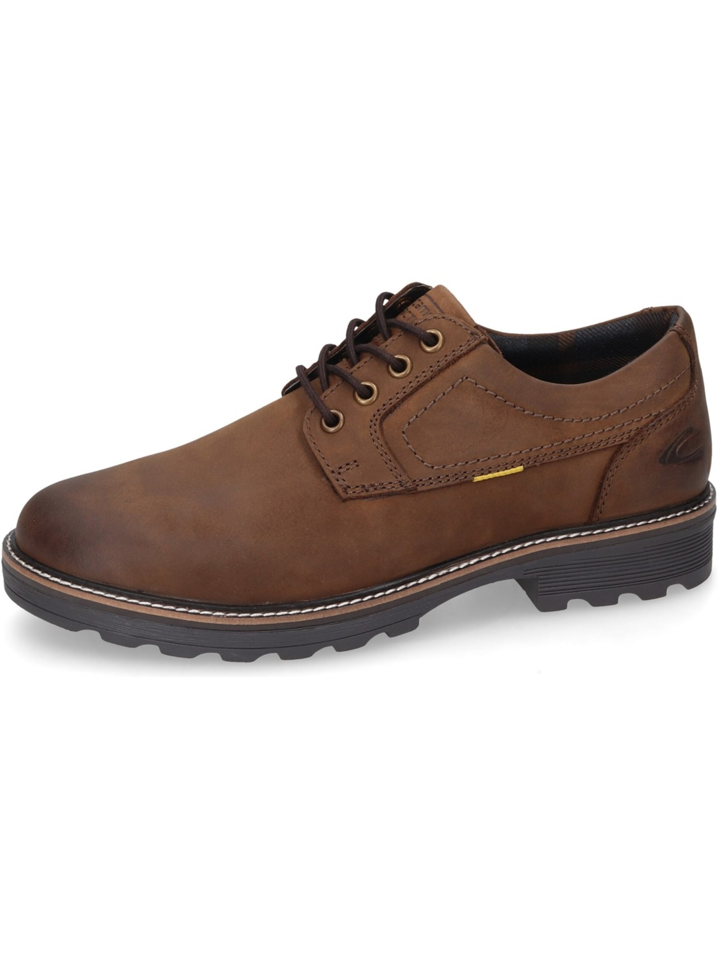 CAMEL ACTIVE Lace-Up Shoes 'Camel Active Schnürschuh - Cafe Leder/Textil' in Brown: front