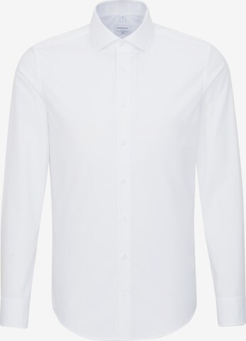 SEIDENSTICKER Slim fit Business Shirt in White: front