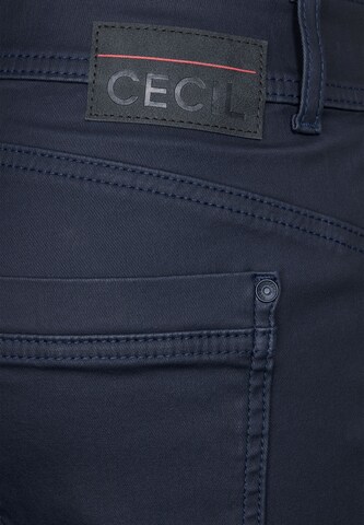 CECIL Slim fit Pants 'Toronto' in Blue