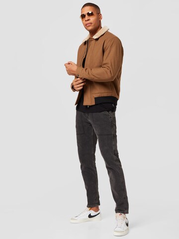 JACK & JONES Between-Season Jacket 'Tom' in Brown