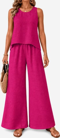SPORTS36.NL Kjole 'Women's Sleeveless Linen-Blend 2-Piece Set' i pink: forside
