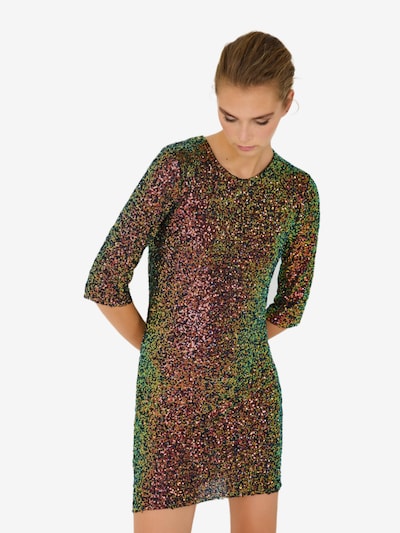 No Matter What Cocktail Dress in Yellow / Green / Dark pink, Item view