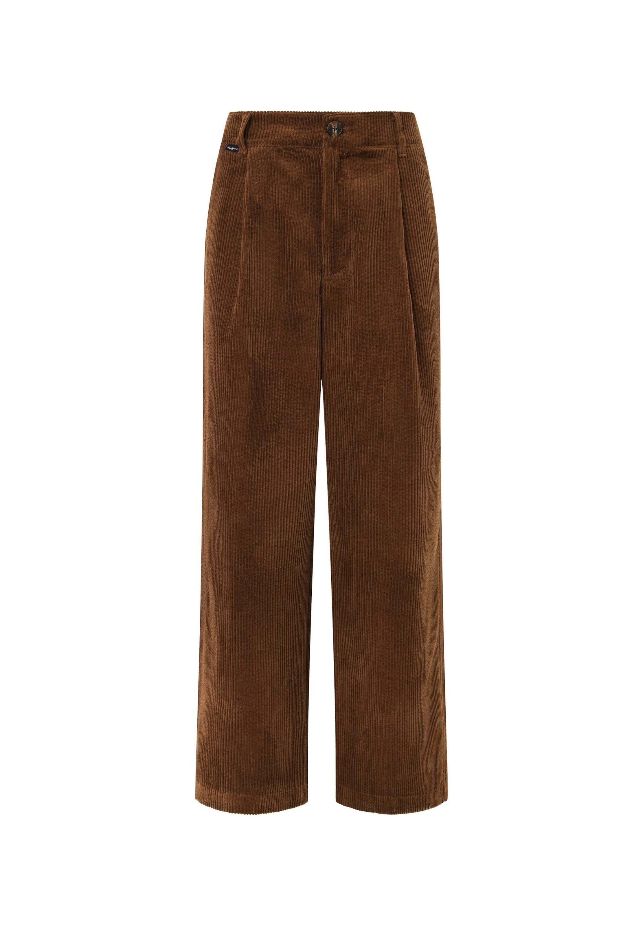 Pantaloni con pieghe 'DANNA' di Pepe Jeans in marrone: frontale