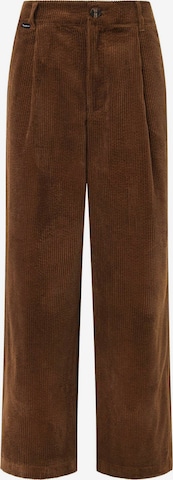 Pantaloni con pieghe 'DANNA' di Pepe Jeans in marrone: frontale