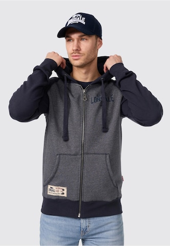 LONSDALE Bluza rozpinana 'Slough' w kolorze niebieski