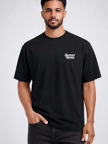 Neverless Shirt 'Sunset Beats' in Black