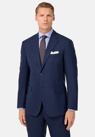 Boggi Milano Regular Suit 'Prince Of Wales' in Blue