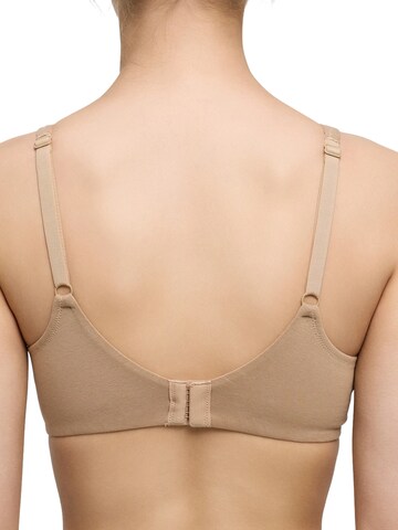cfab by creamy fabrics Bralette Bra 'Cotton Bügelloser BH' in Beige