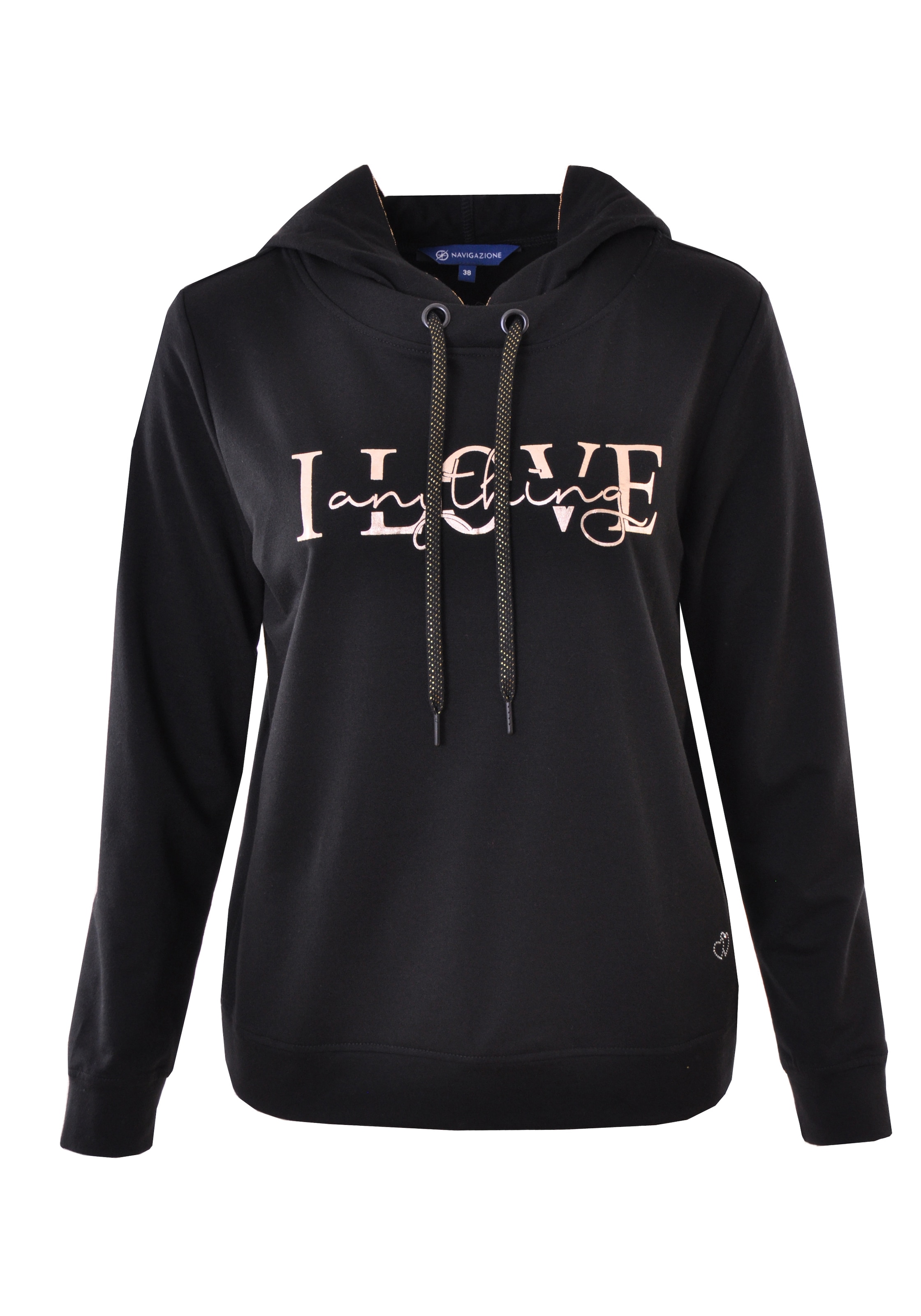 Navigazione Sweatshirt in Schwarz: Vorderseite