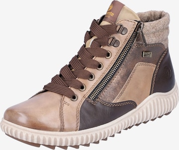 REMONTE High-Top Sneakers in Brown: front