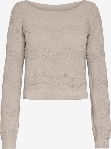 Only Petite Pullover 'Vilda' in Grau: predná strana