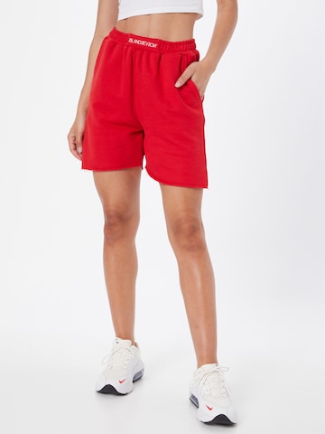 Public Desire Loosefit Broek in Rood: voorkant