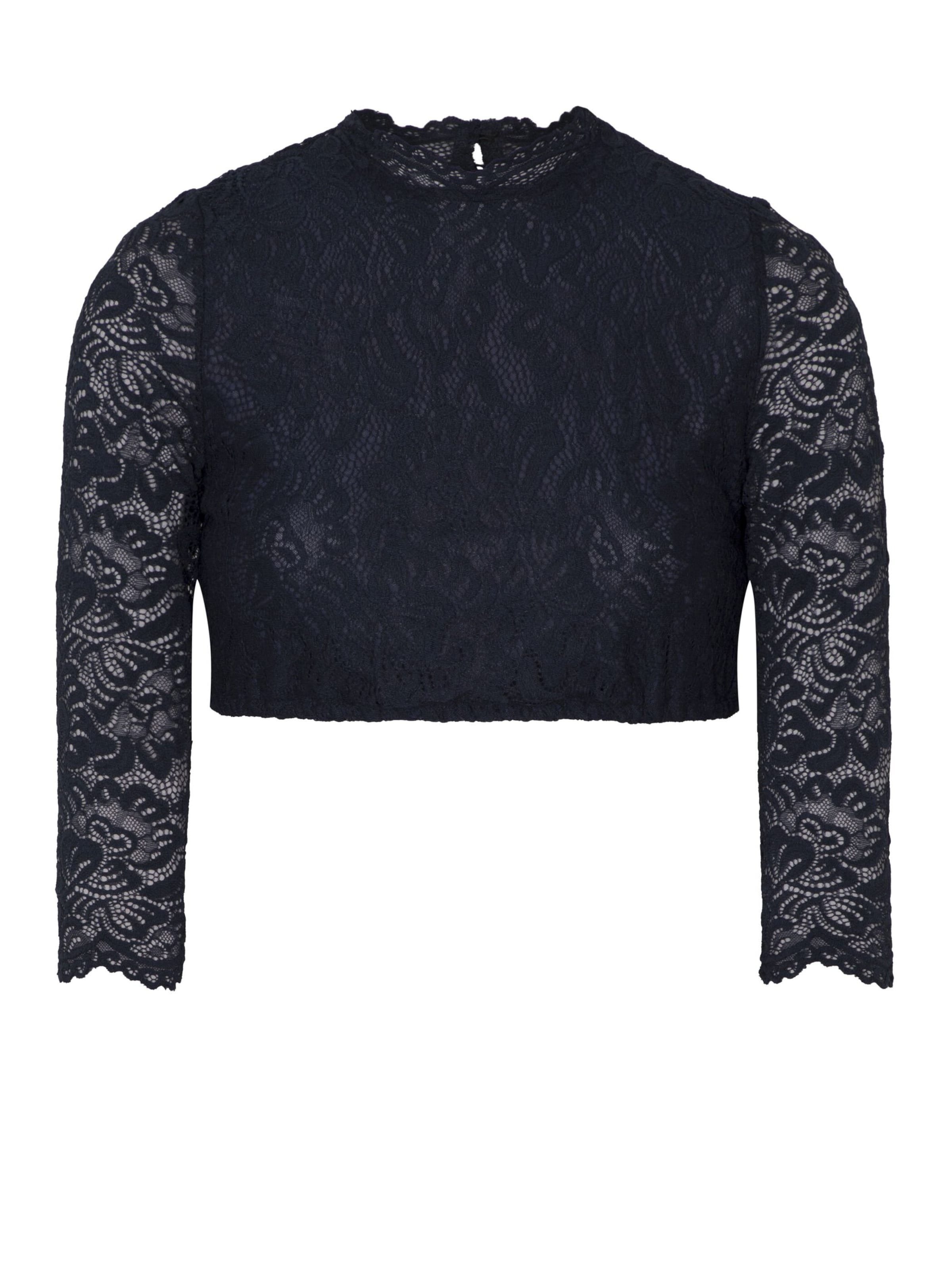 SPIETH & WENSKY Traditional blouse 'Amsterdam' in Blue: front