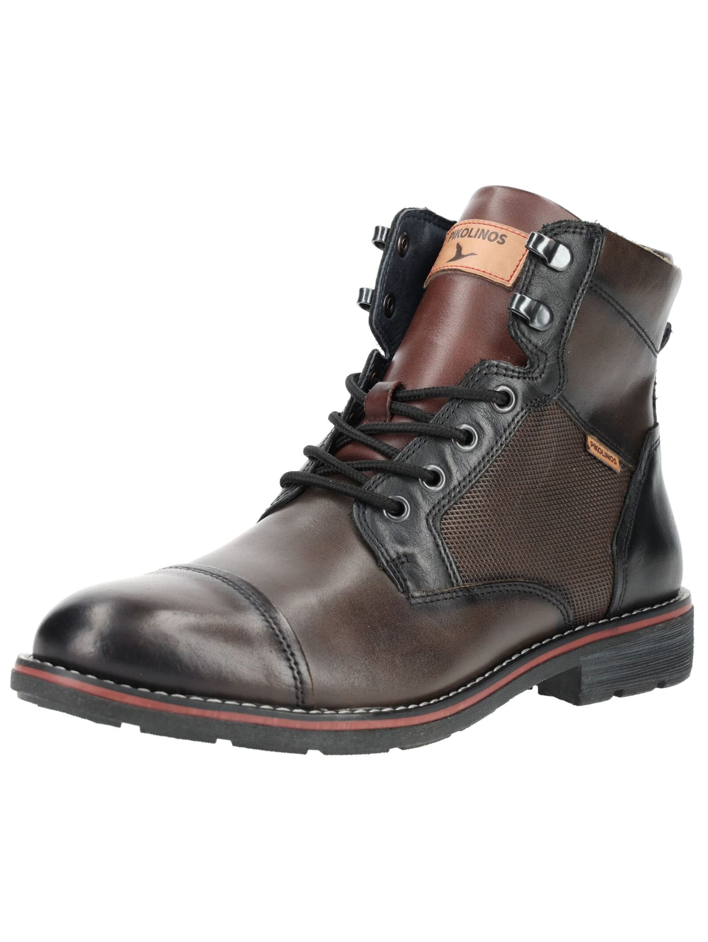 Bottes à lacets PIKOLINOS en marron : devant