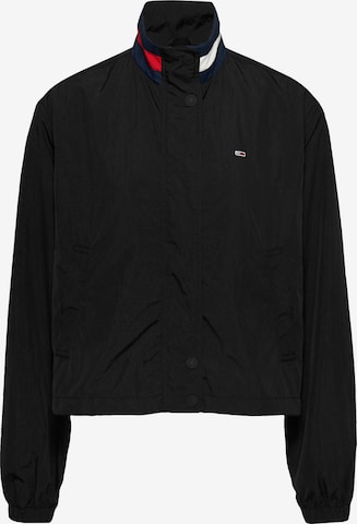 Giacca di mezza stagione 'Essential' di Tommy Jeans in nero: frontale