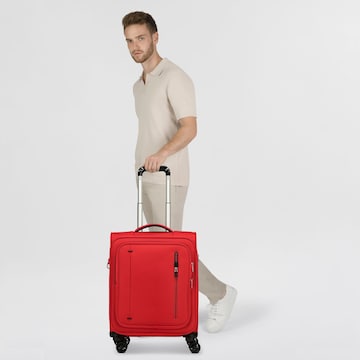 American Tourister Trolley in Rot