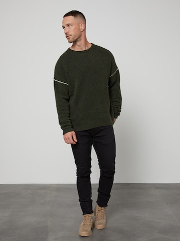 DAN FOX APPAREL Pullover 'Thilo' in Grün