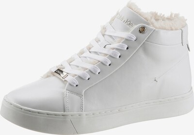 Sneaker înalt Calvin Klein pe alb, Vizualizare produs