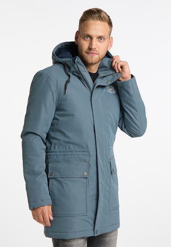 MO Winter Parka 'Arctic' in Blue: front