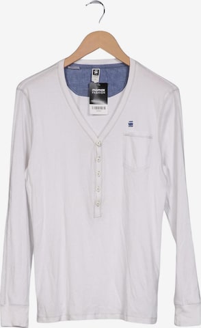 G-STAR Langarmshirt L in Weiß: Vorderseite