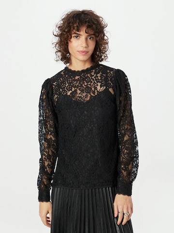 Wallis Blouse in Black: front