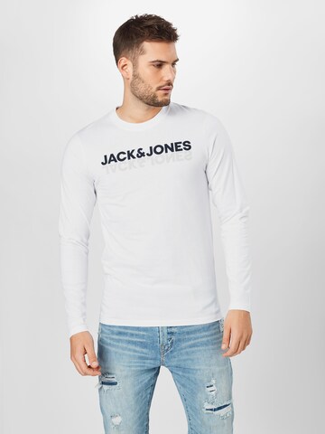 JACK & JONES Regular Fit Bluser & t-shirts i hvid: forside