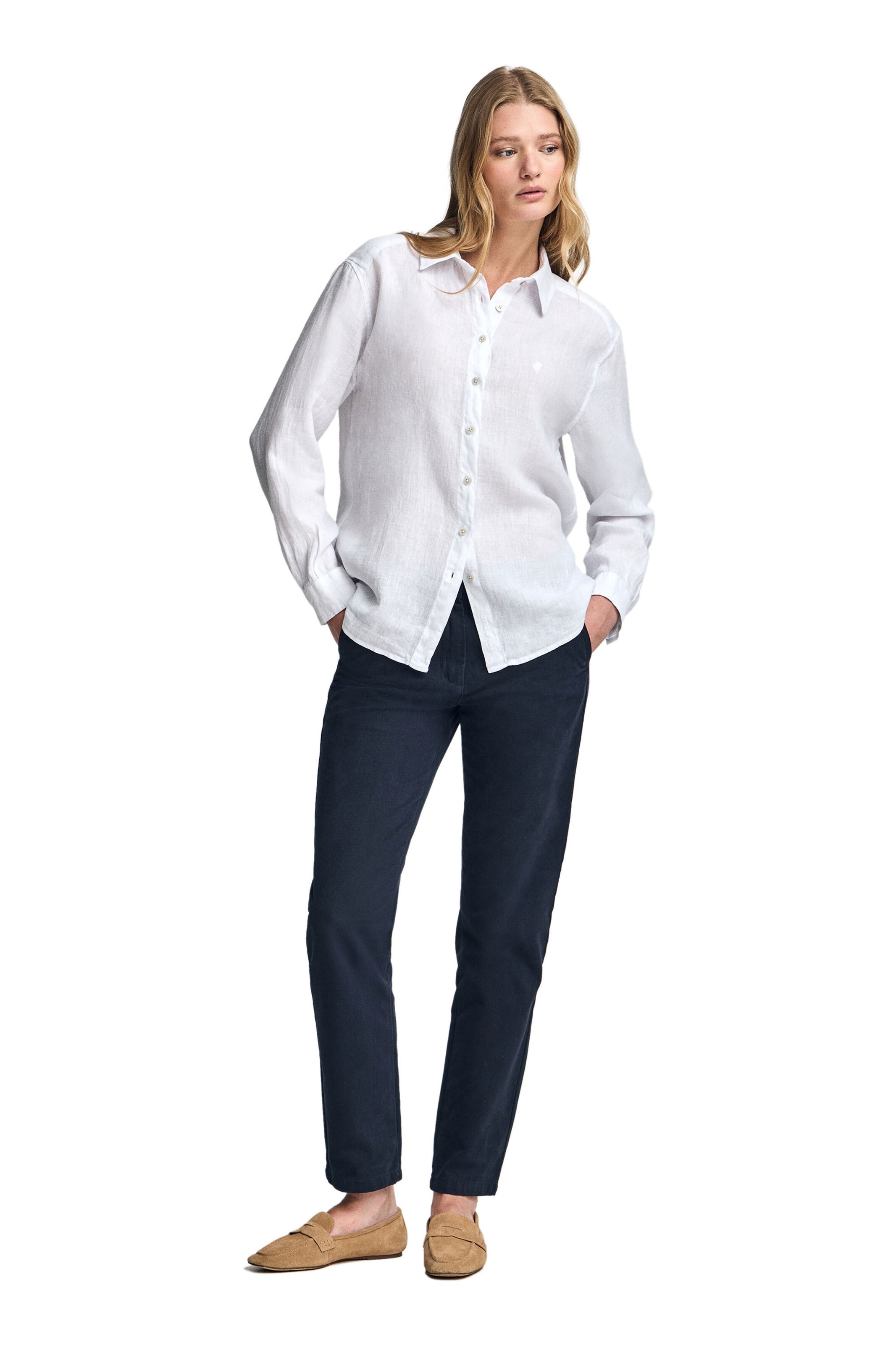 Polo Club Blouse in White