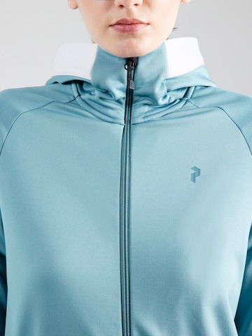 PEAK PERFORMANCE - Sudadera con cremallera deportiva 'Rider Essentials' en verde
