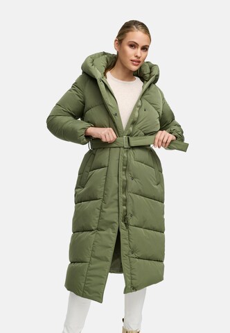NAVAHOO Winter coat 'Eisblick 14' in Green: front