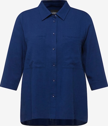 Ulla Popken Blouse in Blauw: voorkant