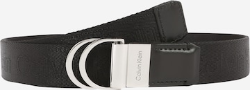 Ceinture Calvin Klein en noir : devant