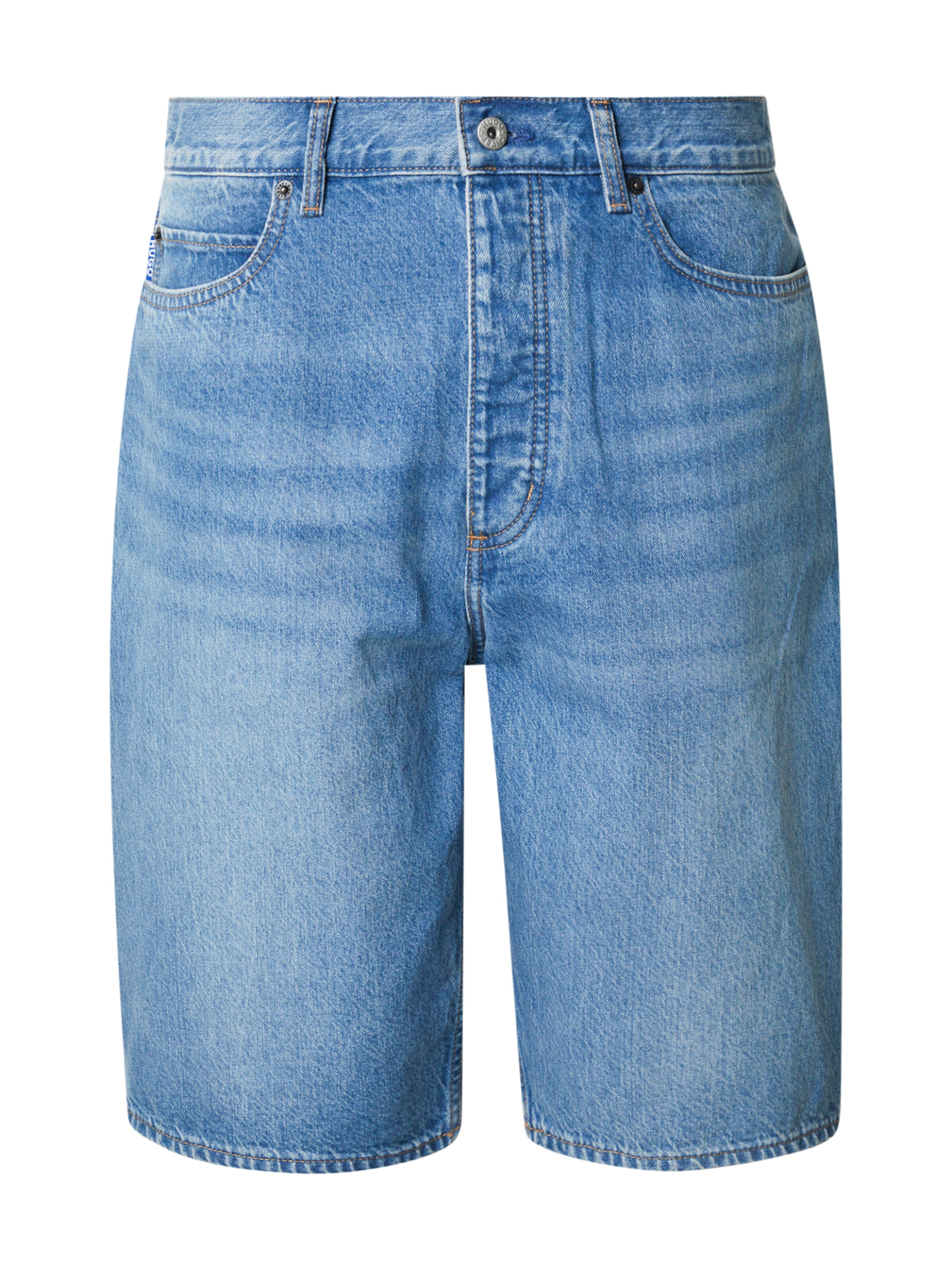 HUGO - Loosefit Vaquero en azul: frente