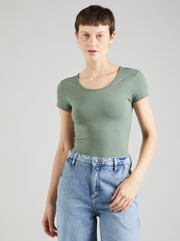 ONLY - Camisa 'Love' em verde: frente