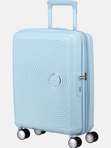 American Tourister Trolley 'SOUNDBOX SPINNER 55/20 TSA EXP' in Blauw